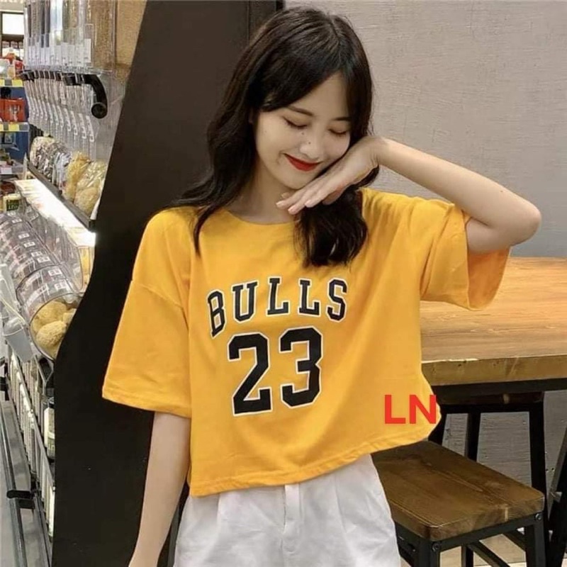 [Mã FAHOLIDAY giảm đến 50k đơn từ 99k] Áo croptop số 23 bulls DA