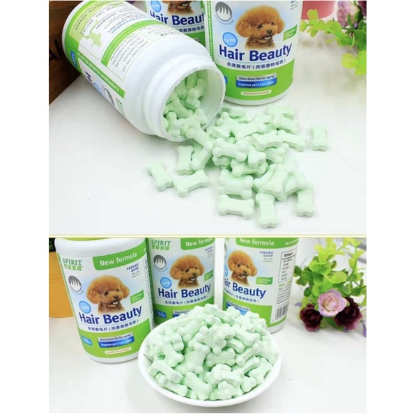 1 viên Canxi/Vitamin/Khoáng/Dưỡng lông bổ sung dinh dưỡng, kích thích ăn uống cho chó mèo chính hãng Spirit