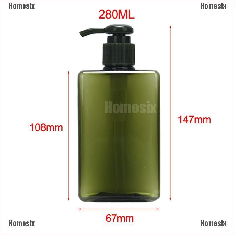 [zHMSI] 280ml Empty Emulsion PET Bottle Transparent Plastic Liquid Shampoo Sub bottling TYU