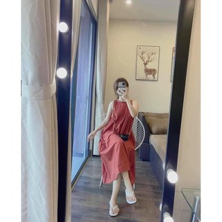 Váy đầm yếm dáng suông tiểu thư/ Đầm suông dáng A xòe siêu bánh bèo