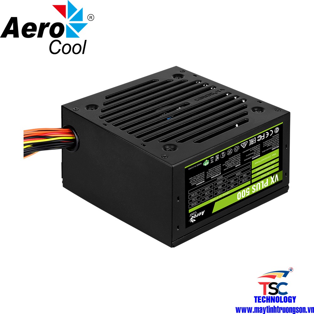 Nguồn Máy Tính Aerocool VX PLUS 600W 500W 350W 230V N-PFC Chính Hãng | Bảo Hành 36T Bảo Hành Tại TTBH Hà Nội Và Sài Gòn