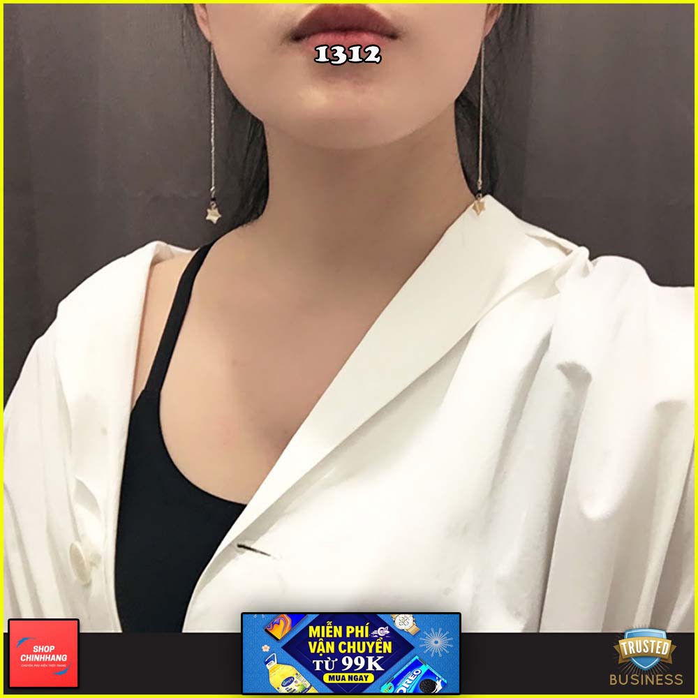 BÔNG TAI NỮ DÁNG DÀI NGÔI SAO SÀNH ĐIỆU - CH1312