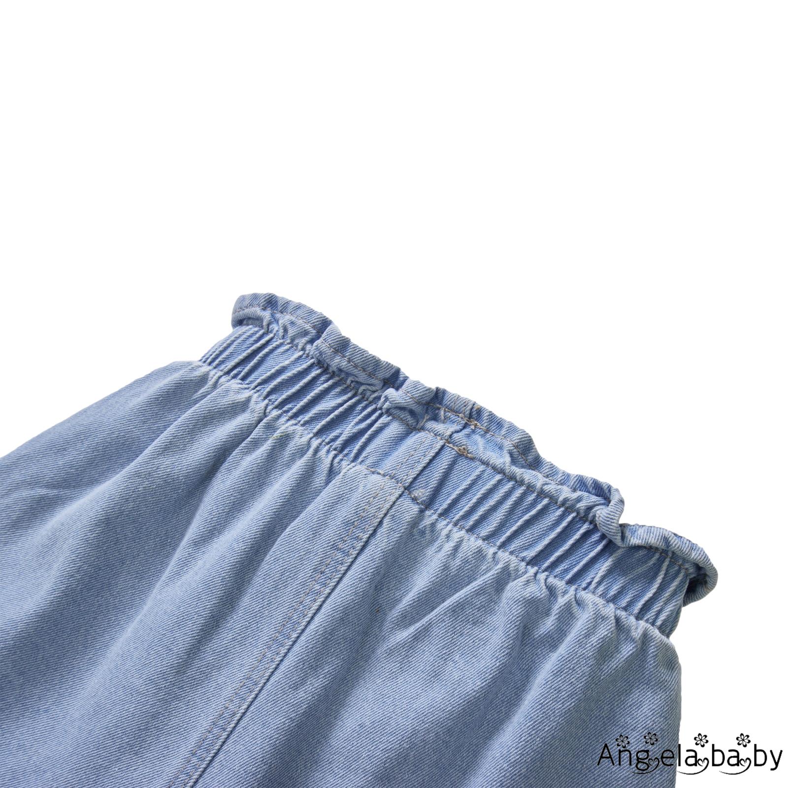 Quần Short Jeans Dễ Thương Cho Bé Gái