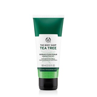 Kem Tẩy Tế Bào Chết Da Mặt The Body Shop Tea Tree Squeaky Clean Scrub 100ml Topcosmetics