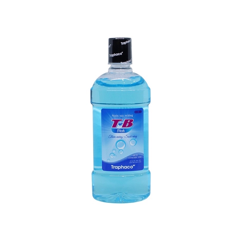 Nước súc miệng TB/ T-B Traphaco 500ml các loại: TB trắng, Fresh, Aroma người lớn và T B kid cho trẻ em