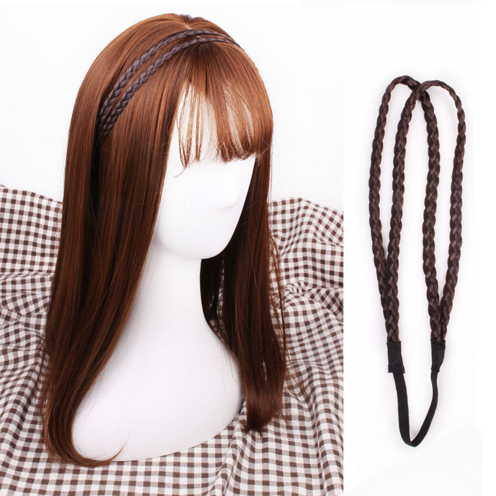 Băng Đô Tóc Giả Thắt Bím Thời Trang Cho Nữ