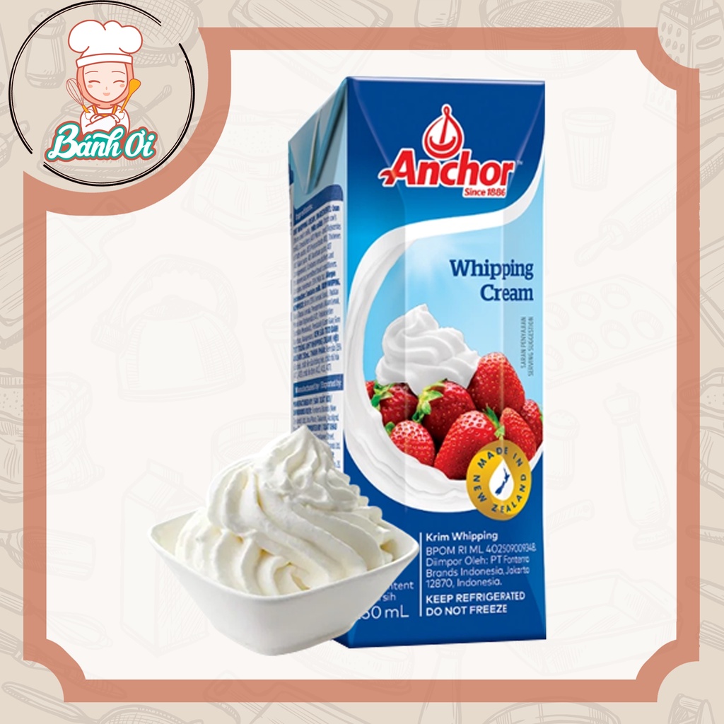 Kem whipping cream anchor 250ml - ảnh sản phẩm 2