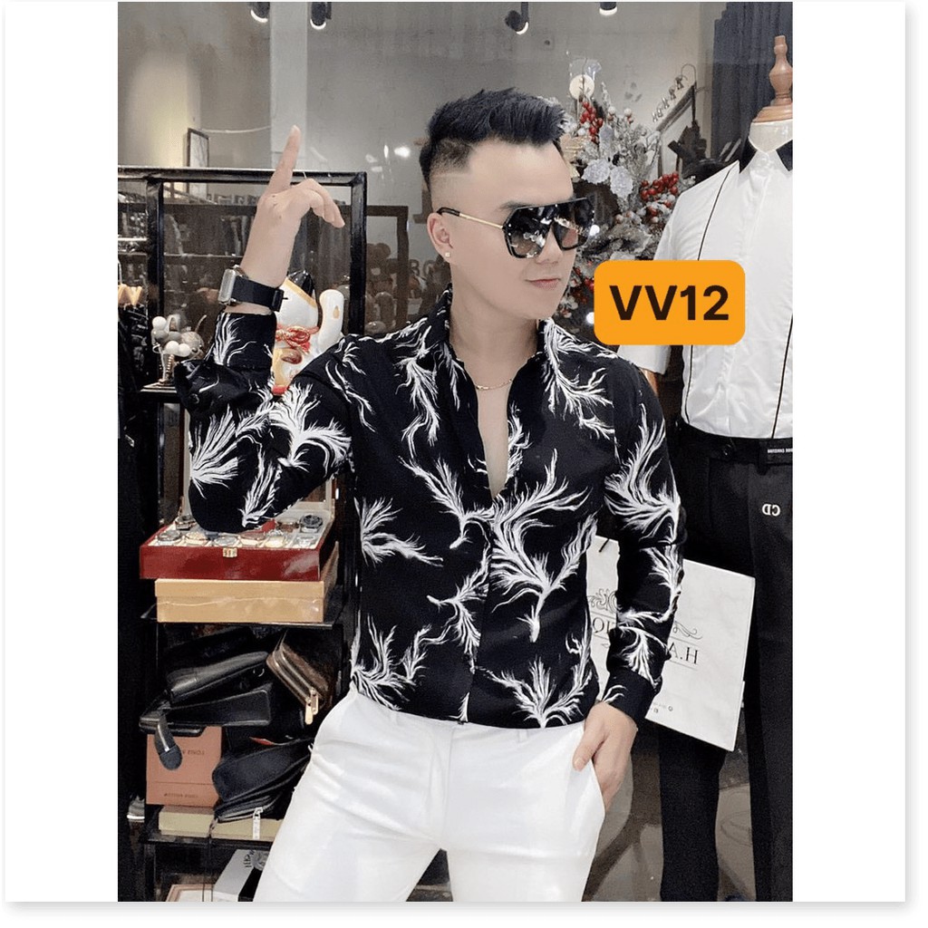 Áo sơ mi nam dài tay vải lụa kate mềm mịn  Thiết kế hot trend mới 2020 HP