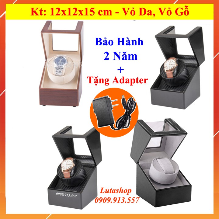 Hộp Xoay Đồng Hồ 1 Chiếc Da Pu, Gỗ Nâu, Gỗ Đen các loại