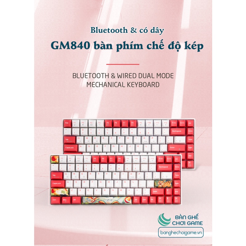 Bàn phím cơ không dây Newmen GM840 Hot Swap Outemu Switch