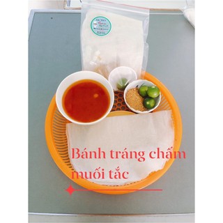 bánh tráng phơi sương chấm muối tắc( mua 10 tặng 1)