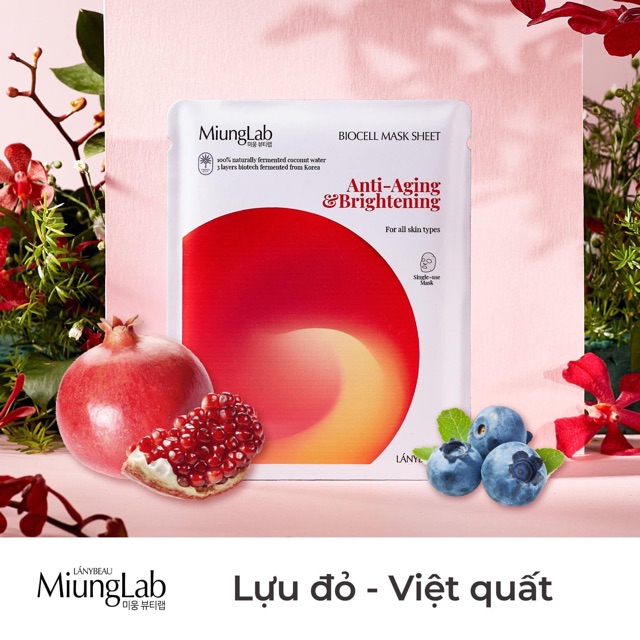 [SALE] Mặt Nạ Miung Lab Chính Hãng Mua 3 Hộp Tặng Nước Hoa Trị Giá 280k