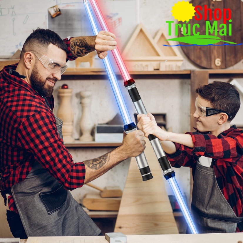 Set 2 Thanh Kiếm đồ giải trí Jedi Sabre Có đèn LED chiếu sáng chiếu sáng Cho Trẻ Em