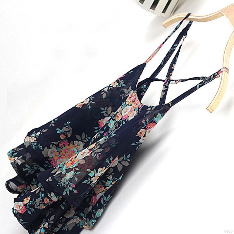 Áo Croptop Chất Chiffon Hoạ Tiết Hoa Thời Trang Mùa Hè Cho Phái Nữ