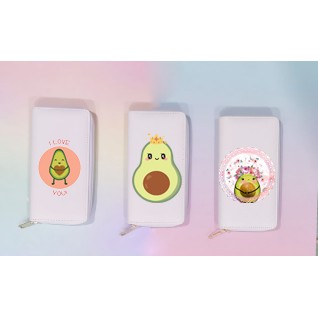 Ví quả bơ VBI5 ví dáng dài bóp avocado hoạt hình cute dễ thương