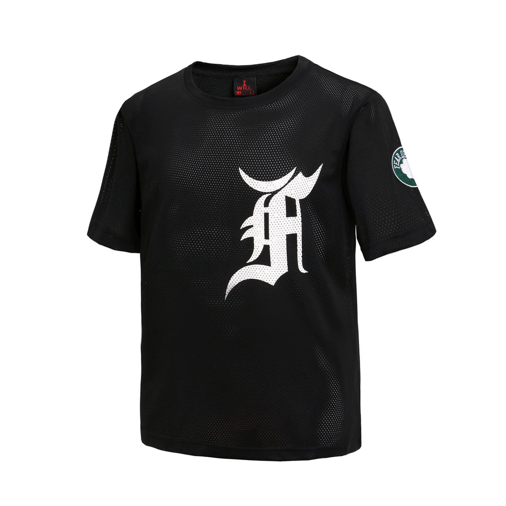 Áo phông unisex áo thun tay lỡ dạng lưới bóng rổ fear of god streetwear 1980street