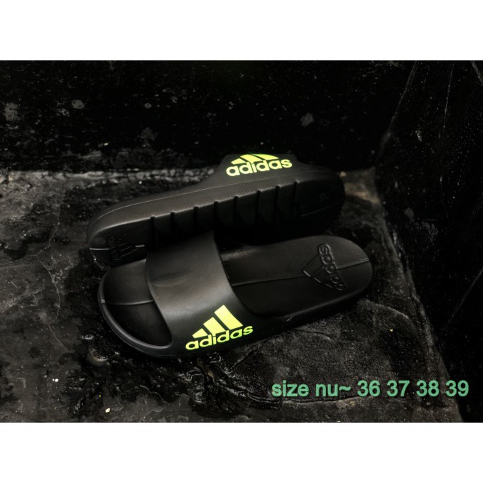 Dép nữ quai ngang adidas đẹp  cao su nguyên khối