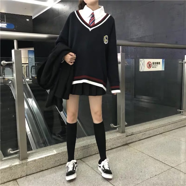 Áo len phong cách đồng phục kiểu Hàn Quốc Ulzzang mẫu 136801