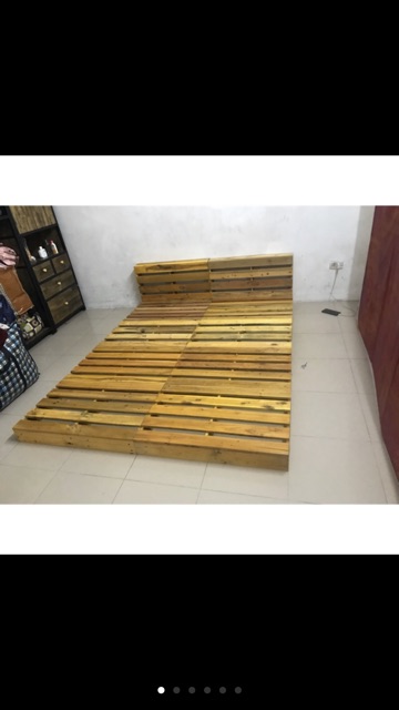 Tổng kho Tấm Pallet làm giường đã sơn mầu và xử lý chống ẩm mốc HP decor