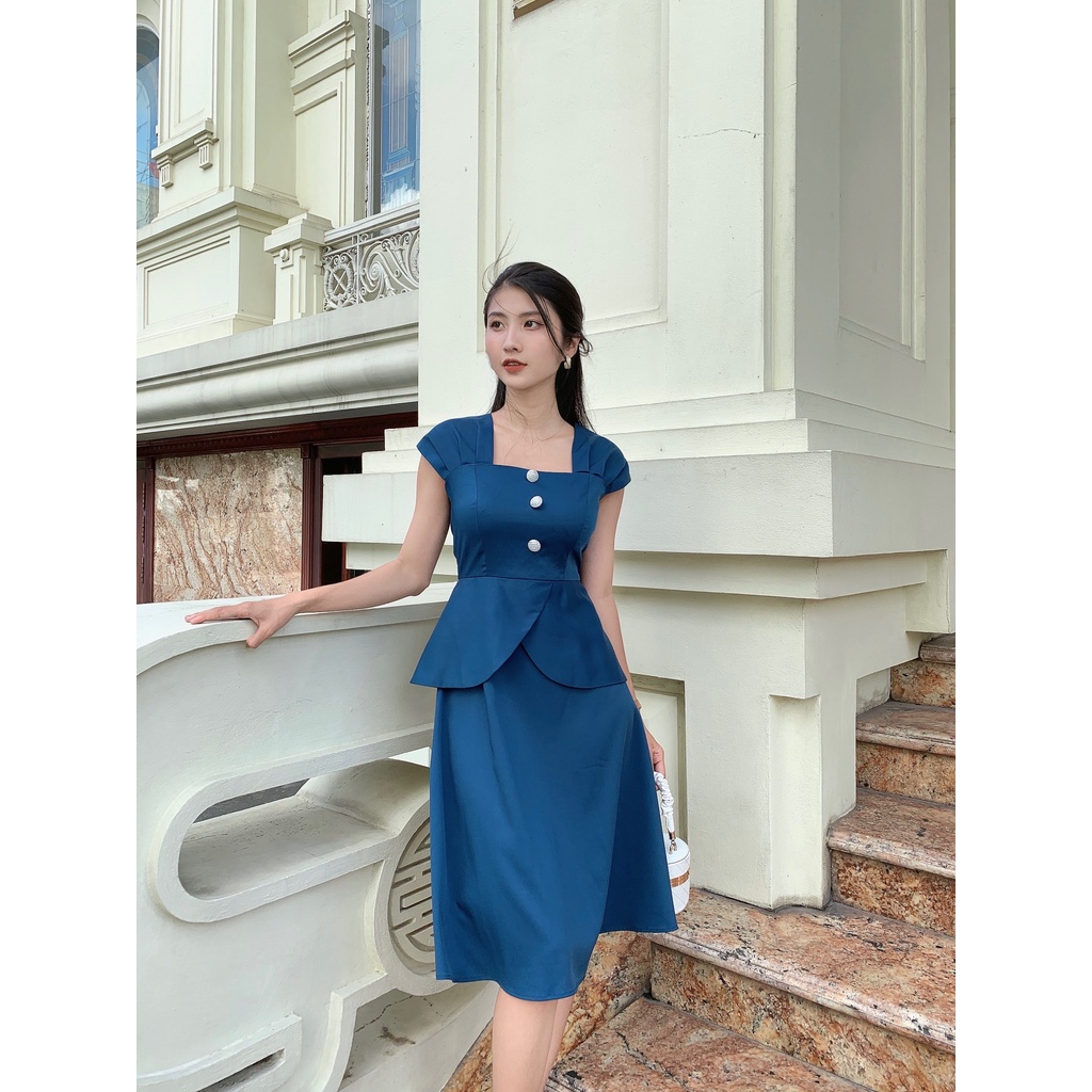 Đầm peplum công sở cao cấp