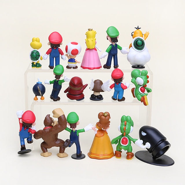 Có sẵn 2 mẫu ✨✨ Set 18 Mô Hình Super Mario ✨✨ 3.5cm > 6cm ✨✨ Không hộp
