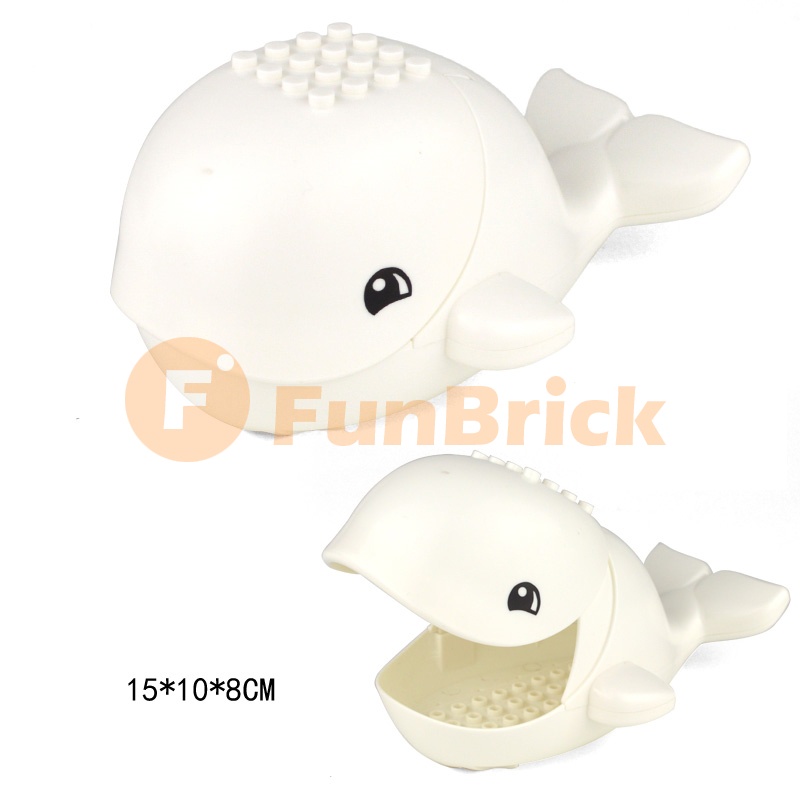 Đồ chơi khối xây dựng nổi tiếng hình cá mập xanh cỡ nhỏ độc đáo cho trẻ em