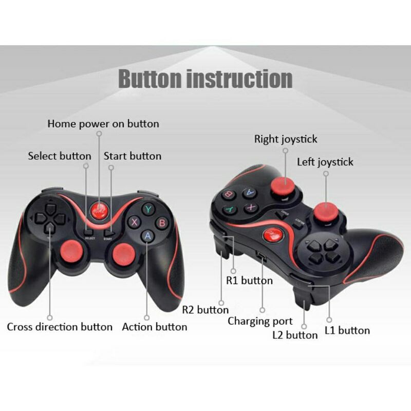 Tay Cầm Chơi Game Bluetooth Terios X3 4 Trong 1 Android Vr Box Tv Box Gamepad X3 X7