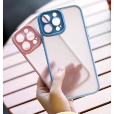 Ốp lưng Rock nhám viền màu bảo vệ cụm camera cho iPhone 13, 13 Pro, 13 Pro Max , chống sốc, chống vân tay cao cấp
