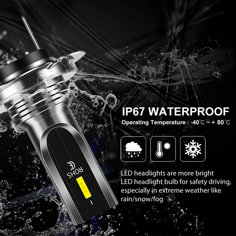 Set 2 Đèn Pha 6500 Lm H4 H7 Chuyên Dụng Cho Xe Mô Tô