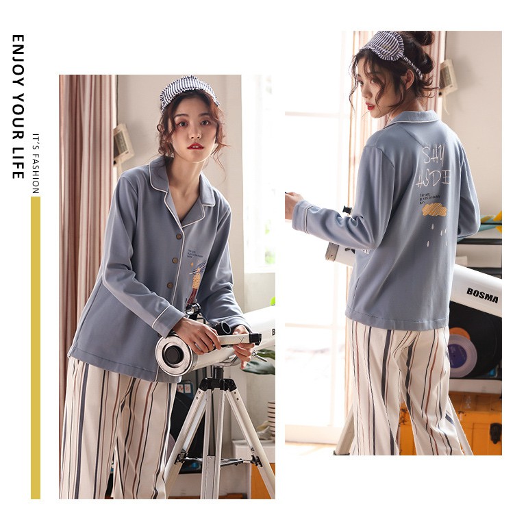 [11 mẫu] Bộ Pijama Nữ Cotton 100% Dài Tay Đẹp | BigBuy360 - bigbuy360.vn