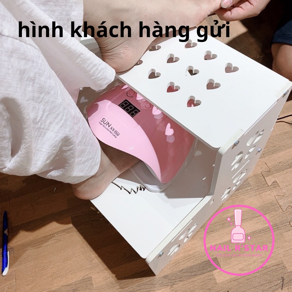 Kệ để chân làm nail chuyên dụng loại TỐT cho dân làm móng CÓ NGĂN KÉO CHỨA ĐỒ đủ 3 màu NAIL R’STAR