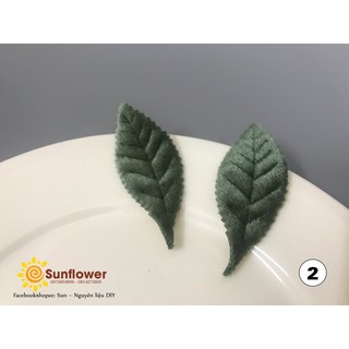 set 5 lá nhung 5,2cm
