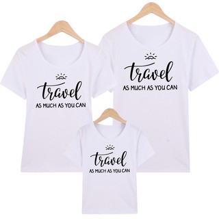 Áo Thun Nữ -Áo Thun Gia Đình in hình Travel ATND275 Thương Hiệu YANO
