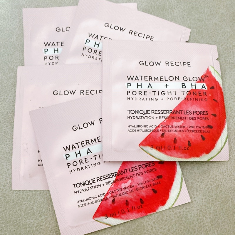 Sample Gói Nước hoa hồng chiết xuất dưa hấu GLOW RECIPE Watermelon Glow Pore-Tight Toner