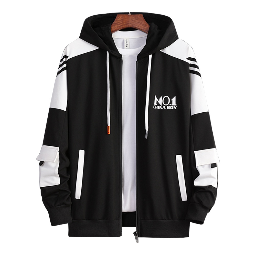 Bộ Đồ Nam Áo Khoác Nhẹ Có Mũ Trùm Đầu NO1 Kết Hợp Quần Jogger Bo Gấu Trẻ Trung SET NAM 90000180