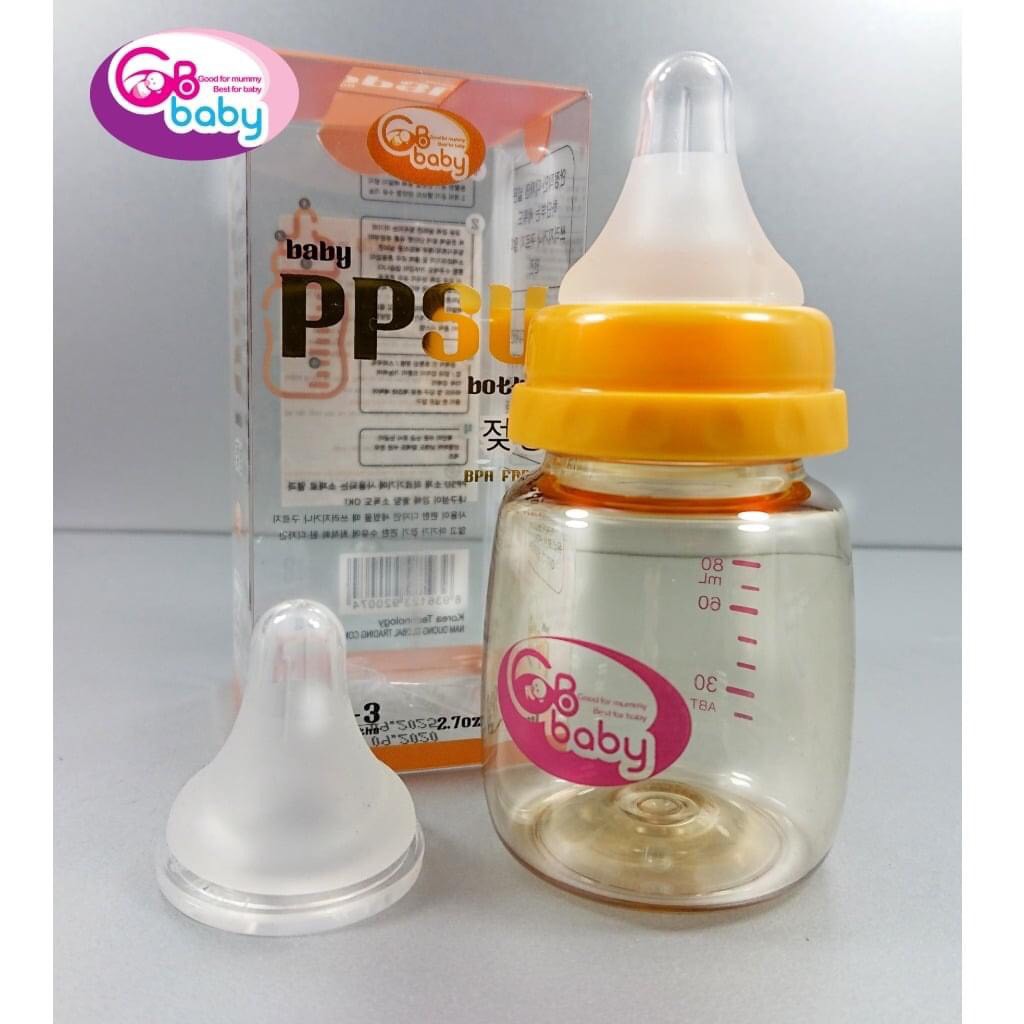 BÌNH SỮA PPSU GB BABY CỔ HẸP 80ml/120ml/270ml