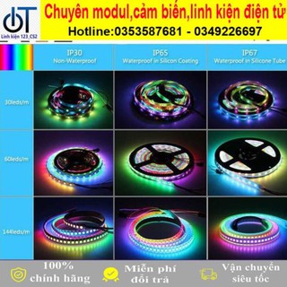 Dây 5 mét led đổi màu RGB WS2812B 5V loại 60 led / 1m .. ._