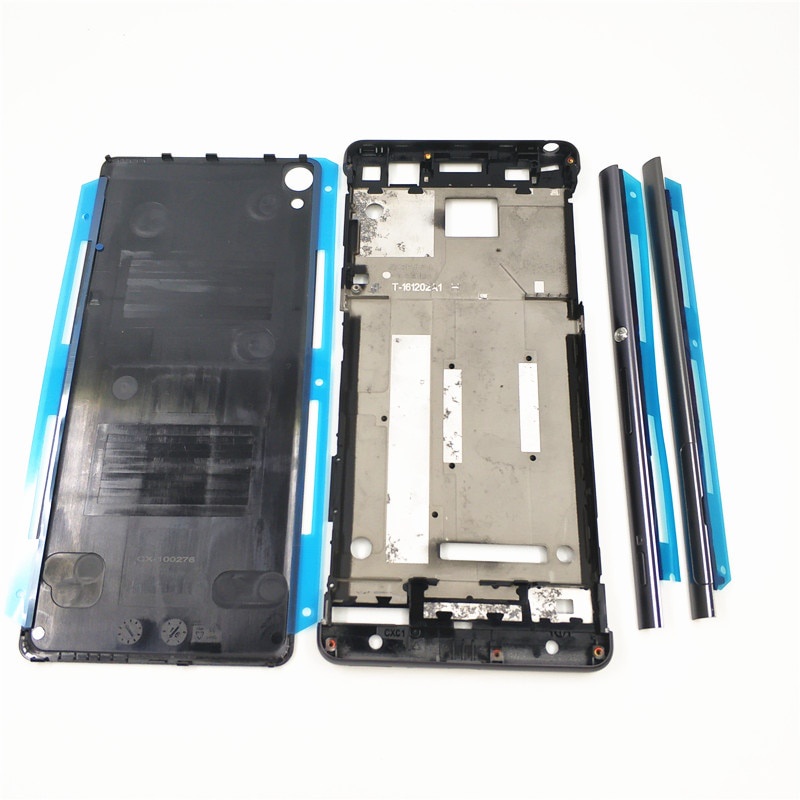 Khung bezel phía trước vỏ đầy đủ cho Sony Xperia XA F3111 F3112 F3115 + sọc đường ray bên hông có nút