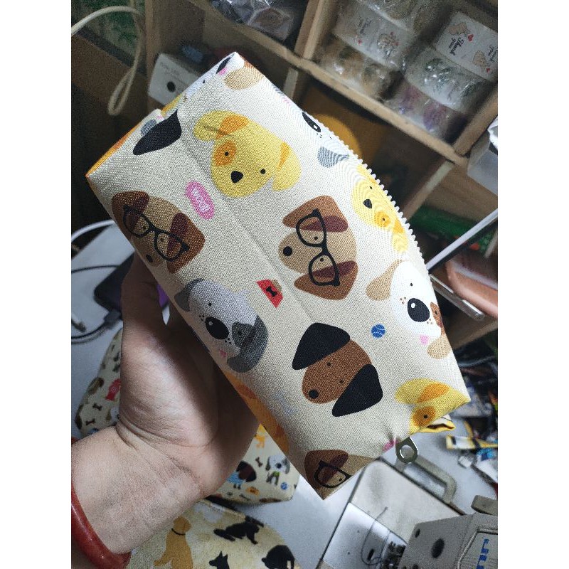 Hộp bút vải cún