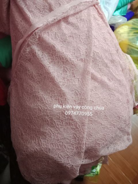 Vải ren may áo dài ,váy