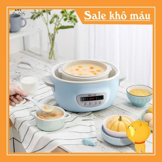 Hg2810 nồi nấu cháo, ninh, hầm, hấp cách thủy bear 2.5l