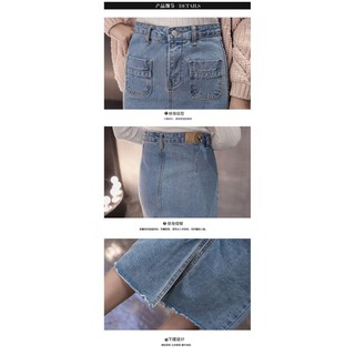 Váy jeans dài Hàn Quốc cho nữ