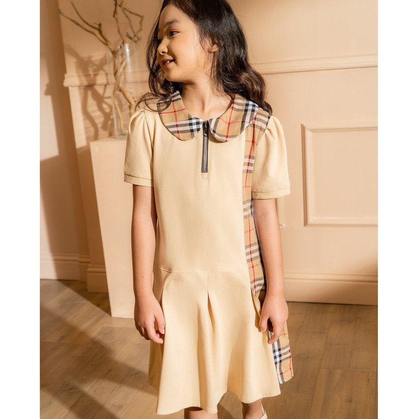 Váy polo burberry 137Kids thiết kế phong cách Hàn Quốc dễ thương cho bé gái
