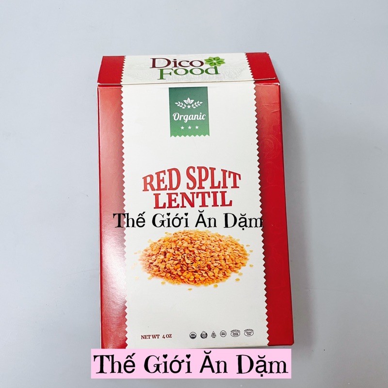 Đậu Lăng - Đậu Gà - Hà Lan - Hạt Kê Hữu Cơ DICOFOOD ăn dặm 113g