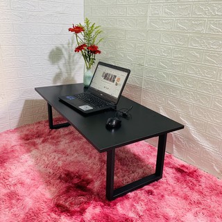 Bàn làm việc bệt MDF ĐEN (40*80 cao 35cm), bàn học, bàn ăn gấp gọn {GIÁ TẠI XƯỞNG} chân sắt ngồi bệt