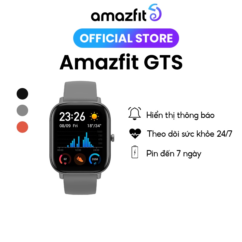 Đồng hồ thông minh Amazfit GTS - Bản Quốc Tế -Hàng Chính Hãng - Bảo hành 12 Tháng