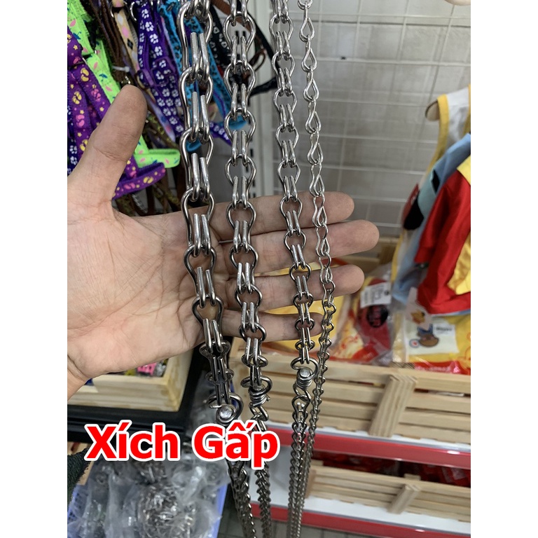 Dây Xích Inox Cho Chó Mèo Cao Cấp - Đầy Đủ Kích Thước
