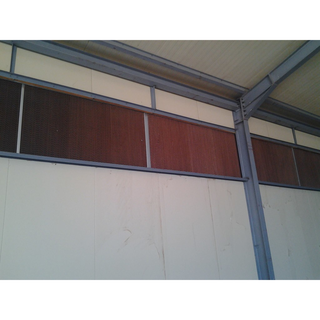Tấm giấy làm mát Cooling Pad phủ chống rêu nhà xưởng, chuồng trại size: 1800 x 600 x 150 (mm)