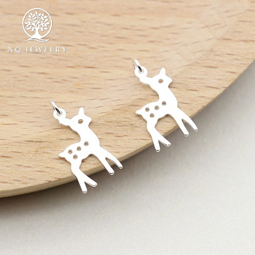 Charm bạc mặt hình hưu - NQ Jewelry