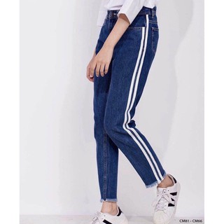 Quần baggy jean Nữ Túi Nắp Cực Xinh Kiểu Dáng Năng Động BG-24( viền)